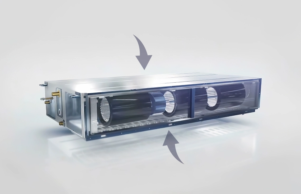 MyCond Medium ESP duct compact design with dual fan