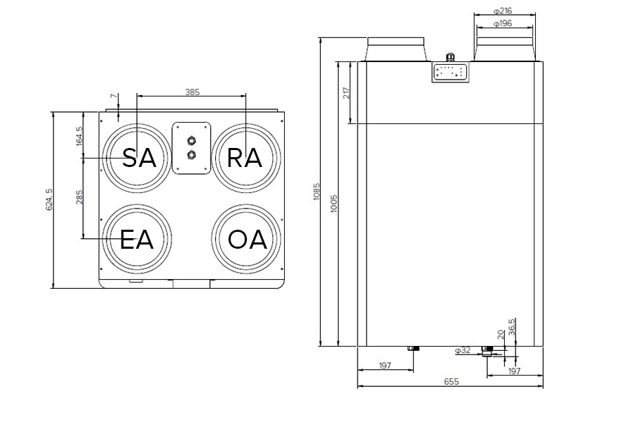 MyCond MCFA 整体尺寸 - 2
