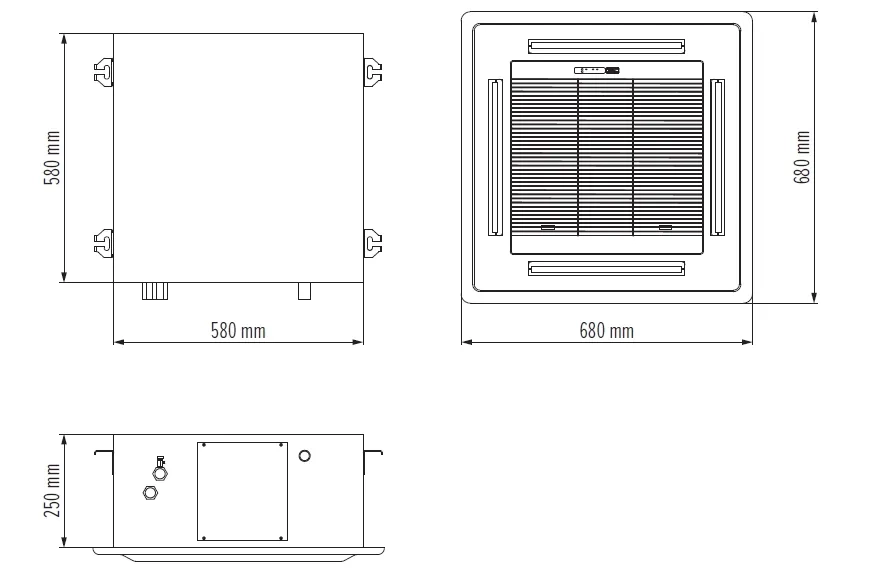 MyCond MCFK-A2/4 整体尺寸 - 1