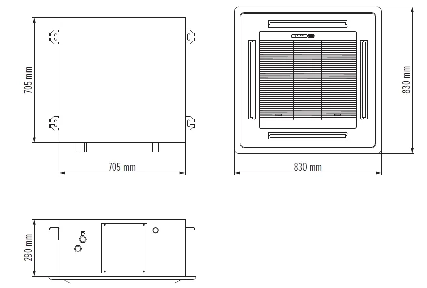 MyCond MCFK-A2/4 整体尺寸 - 2