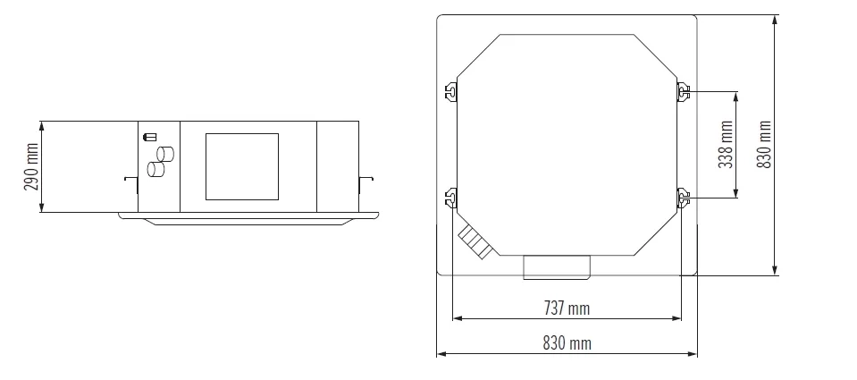 MyCond MCFK-A2/4 整体尺寸 - 3