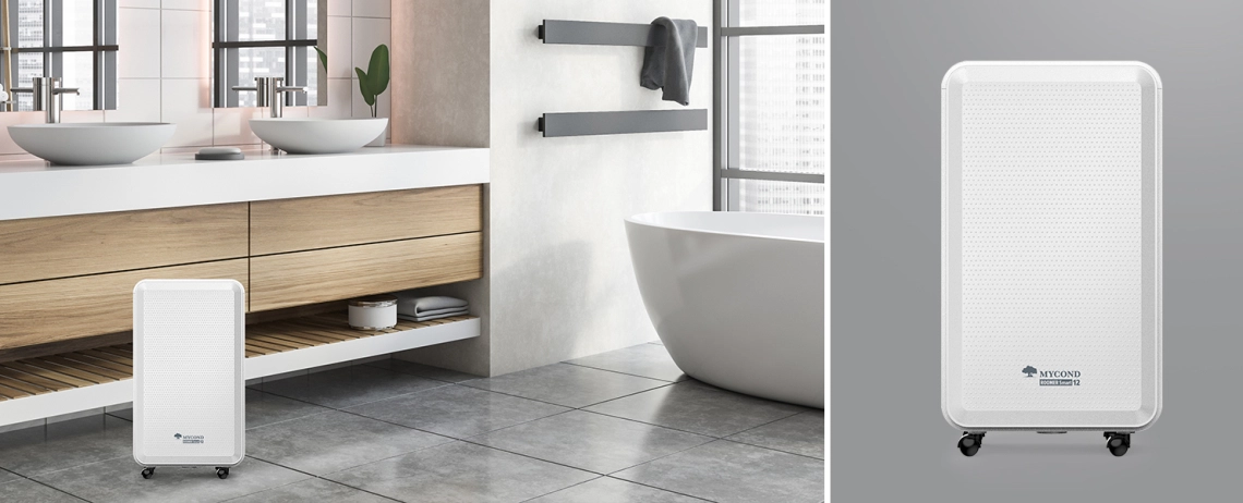 MyCond Roomer Smart 12 是一款非常适合浴室使用的小巧型除湿机。