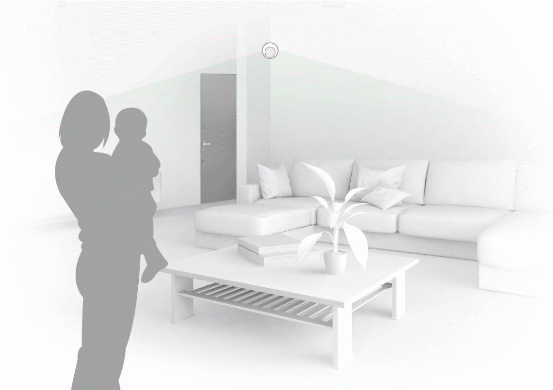 用于自动化家居系统的 MyCond 智能 Zigbee PIR 运动传感器。