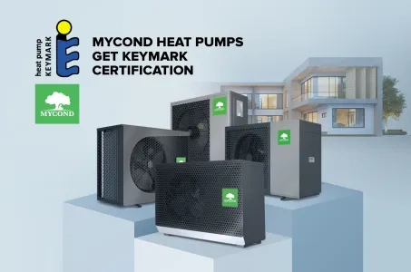 Mycond 热泵已通过 Keymark 认证！