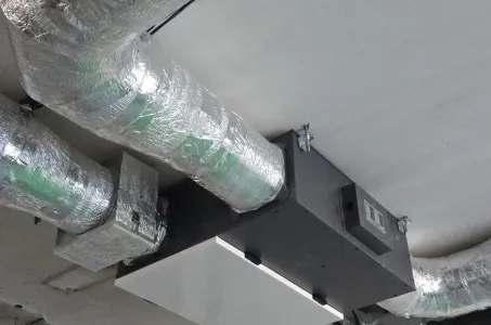 生产大厅配备 Mycond 能量回收通风装置 MVC700-A