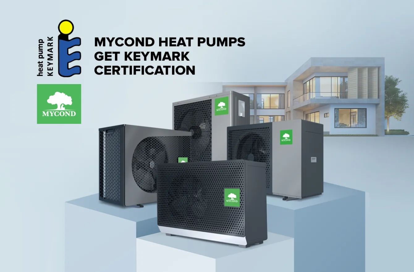 Mycond 热泵已通过 Keymark 认证！